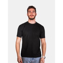 Çapıt Unisex %100 Pamuk Standart Kesim Sıfır Yaka Kısa Kollu Kırmızı T-Shirt