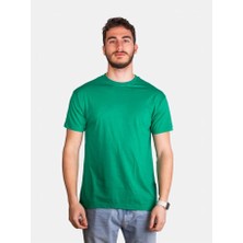 Çapıt Unisex %100 Pamuk Standart Kesim Sıfır Yaka Kısa Kollu Kırmızı T-Shirt