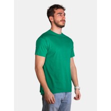 Çapıt Unisex %100 Pamuk Standart Kesim Sıfır Yaka Kısa Kollu Kırmızı T-Shirt