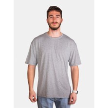 Çapıt Unisex %100 Pamuk Oversize Sıfır Yaka Kısa Kollu T-Shirt