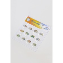 Mühürcüm 12 Adet Hazır Kendinden Yapışkanlı Yüzük Davetiye Sticker Mühür KYSM111