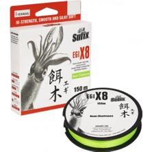 Sufix Egi X8 Ip Misina Neon CHARTREUSE-0.08MM - 150M - 4.1kg
