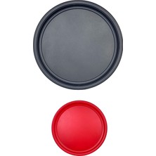 Hem Life 2 Li (51, 37 Cm) Kulpsuz Metal Tepsi Çay Tepsisi Sunum Tepsi Seti