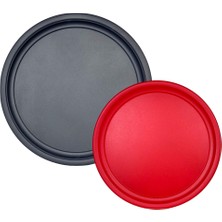 Hem Life 2 Li (45, 37 Cm) Kulpsuz Metal Tepsi Çay Tepsisi Sunum Tepsi Seti