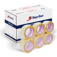 Nuga 67 mm x 100 mt Şeffaf Koli Bandı Hotmelt Red 1800 Adet