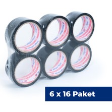 Nuga 45 mm x 40 mt Siyah Koli Bandı 96 Adet