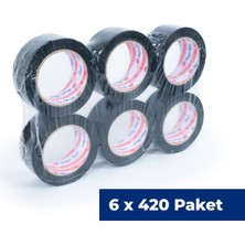 Nuga 45 mm x 100 mt Siyah Koli Bandı 2520 Adet