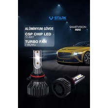 Stark Smart Vision Mini Hb3 9005 LED Xenon Far Ampulü Kısa Tip Mini Slim Csp Şimşek Etkili