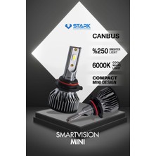 Stark Smart Vision Mini Hb3 9005 LED Xenon Far Ampulü Kısa Tip Mini Slim Csp Şimşek Etkili