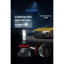 Stark Smart Vision Mini H8 LED Xenon Far Ampulü Kısa Tip Mini Slim Csp Şimşek Etkili