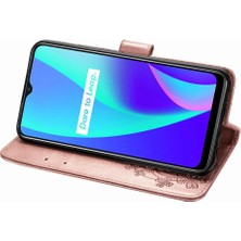 My Boutique1 Realme C15 Zarif Iş Dört Yapraklı Yonca Flip Için Kısa Telefon Kılıfı (Yurt Dışından)