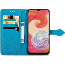 My Boutique1 Samsung A04E Flip Için Zarif Desen Deri Basit Telefon Kılıfı (Yurt Dışından)