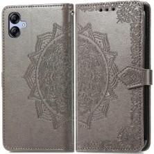 My Boutique1 Samsung A04E Flip Için Zarif Desen Deri Basit Telefon Kılıfı (Yurt Dışından)