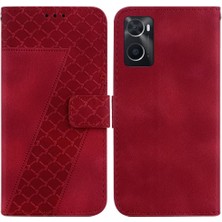 My Boutique1 Realme 9i Kart Yuvası Fonksiyonu Için Kabartmalı Desen Pu Deri Telefon Kılıfı (Yurt Dışından)