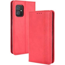 My Boutique1 Asus Zenfone 8 Için Pu Deri Manyetik Kapatma Cüzdan Telefon Kılıfı (Yurt Dışından)