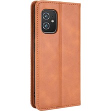 My Boutique1 Asus Zenfone 8 Için Pu Deri Manyetik Kapatma Cüzdan Telefon Kılıfı (Yurt Dışından)