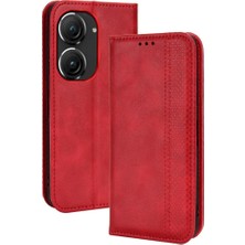 My Boutique1 Asus Zenfone 9 Için Manyetik Kapatma Cüzdan Pu Deri Telefon Kılıfı (Yurt Dışından)