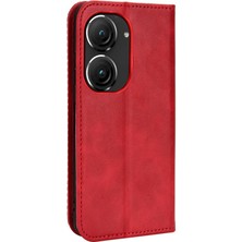 My Boutique1 Asus Zenfone 9 Için Manyetik Kapatma Cüzdan Pu Deri Telefon Kılıfı (Yurt Dışından)