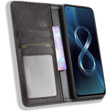 My Boutique1 Asus Zenfone 8 Için Pu Deri Manyetik Kapatma Cüzdan Telefon Kılıfı (Yurt Dışından)