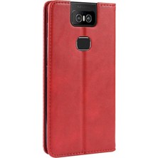 My Boutique1 Asus Zenfone 6 Için Pu Deri Manyetik Kapatma Cüzdan Telefon Kılıfı (Yurt Dışından)