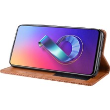 My Boutique1 Asus Zenfone 6 Için Pu Deri Manyetik Kapatma Cüzdan Telefon Kılıfı (Yurt Dışından)