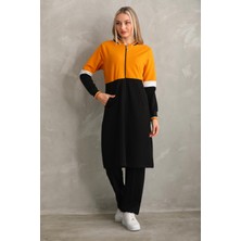 Westbound Kadın Tesettür Eşofman Takımı Uzun Günlük Spor Takım Hardal