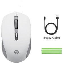 HP S1000C 2.4ghz Kablosuz Şarj Edilebilir Sessiz Mouse Beyaz (Ramwhite Türkiye Garantili)