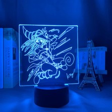 Shatıan 3D Illusion LED Gece Lambası 3D LED Lamba Anime Koyu Büyücü Kız Yatak Odası Için Dekoratif Hediye Masa Lambası Akrilik LED Pxjd (Yurt Dışından)