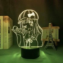 Shatıan Anime Kaguya Sama Aşk Savaş Chika Fujiwara Şekil LED Işık Yatak Odası Dekoru Gece Lambası Manga Doğum Günü Hediyesi Odası Masa Lambası 3D (Yurt Dışından)