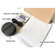 Shatıan 16 Renk Gece Lambası Anime Muz Balık LED Gece Lambası 3D Uzaktan Kumanda Masa Lambası Çocuk Doğum Günü Hediyeleri Dropshipping (Yurt Dışından)