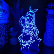 Shatıan Hideri Kanzaki 3D Illusion Anime LED Dokunmatik Sensör Masa Lambası Renkli Işık Yatak Odası Dekoru Lampara Manga Hediye Çocuklar Için Yılbaşı Hediyeleri, Erkekler, Kızlar Pxjd (Yurt Dışından)