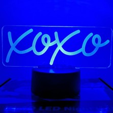 Shatıan Xoxo Neon Işık Işaretleri 3D Hediyeler Için LED Gece Işıkları Erkek Arkadaşı Kız Arkadaşı Sevgilisi Gençler Çocuk Odası Serin Ev Partisi Dekoru, Uzaktan Kumandalı 16 Renk (2) (Yurt Dışından)