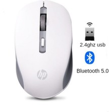 HP S1000D Çift Modlu 2,4ghz Kablosuz & Bluetooth V5.0 Sessiz Mouse Beyaz (Ramwhite Türkiye Garantili)