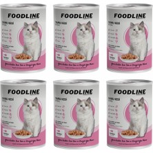 Foodline Tavuklu Yavru Kedi Konservesi 400 gr x 6 Adet