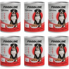 Foodline Kuzu Etli Yetişkin Köpek Konservesi 400 gr x 6 Adet