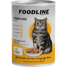 Foodline Tavuklu Yetişkin Kedi Konservesi 400 gr x 6 Adet