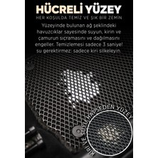 Maxcar Togg Akıllı Eva Oto Paspas+Metal Topukluk Beyaz-Gri Şerit