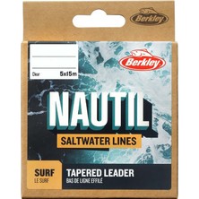 Berkley Nautil Surf Monofilament Tapered Leader STANDART-0.18MM/0.54MM - 5X15M