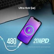 Ttec 20W 1.5 M Type C To Iphone Lightning Şarj ve Data Kablosu, Ultra Hızlı 20W Lightning Kablo