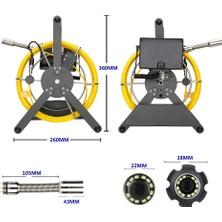 Yoosee Ks-30 Monitörlü Sert Tel 30 Metre Kablolu Kuyu, Sondaj, Kanalizyasyon, Define Kamerası