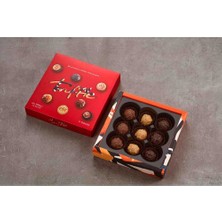 Elit Çikolata Sütlü Bitter Gold Çikolata Truffle Kırmızı Kutu 100 gr Glutensiz