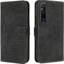 Sony Xperia 1 V Flip Folio Cüzdan Kart Yuvaları Için Telefon Kılıfı Kapak Manyetik (Yurt Dışından)