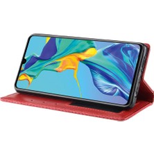 Huawei P30 Cüzdan Pu Deri Manyetik Kapatma Için Kılıf (Yurt Dışından)