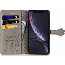 Iphone Xr Flip Kapak Kılıf Için Kılıf Kısa Kayış Karikatür Hayvanlar (Yurt Dışından)