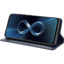 Asus Zenfone 8 Için Kılıf Pu Deri Manyetik Kapatma Cüzdan (Yurt Dışından)