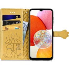 Samsung Galaxy A14 4g Için Kılıf Deri Kılıf Kapak Çevirin Darbeye Karikatür (Yurt Dışından)