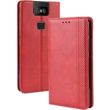 Asus Zenfone 6 Için Kılıf Pu Deri Manyetik Kapatma Cüzdan (Yurt Dışından)