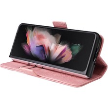 Samsung Galaxy Z Için Kılıf Fold 3 5g Kart Yuvaları Cüzdan Kapak Çevirin Tpu (Yurt Dışından)