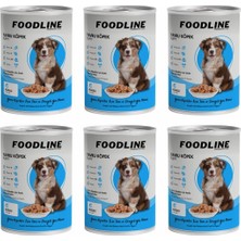 Foodline Kuzu Etli Yavru Köpek Konservesi 400 gr x 6 Adet