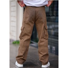 Tarz Cool Erkek Kargo Cep Baggy Pantolon